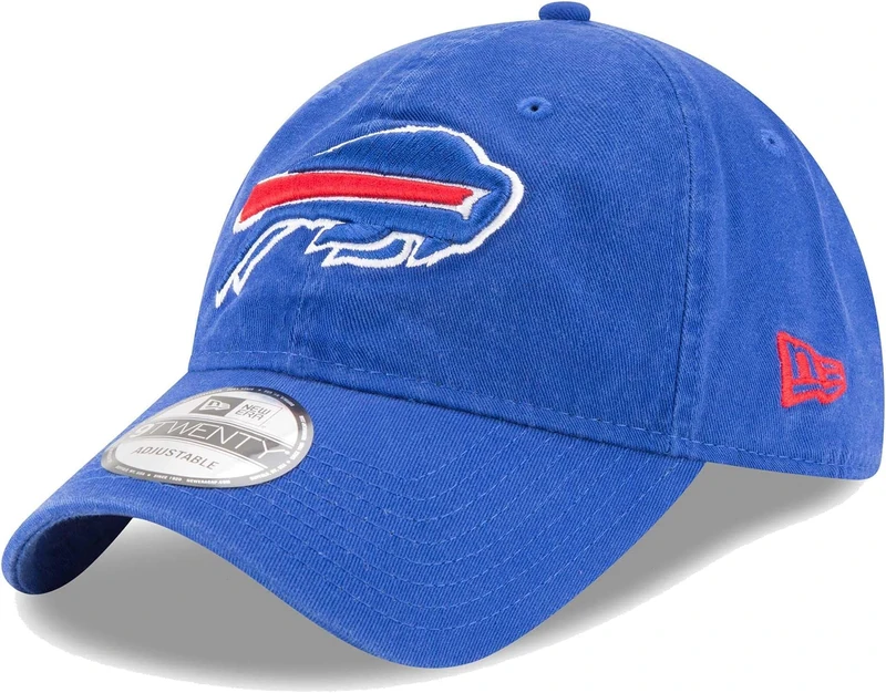 New Era NFL Core Classic 9TWENTY Team Color Adjustable Hat Cap One Size Fits All, Buffalo Bills, One Size - Image 1