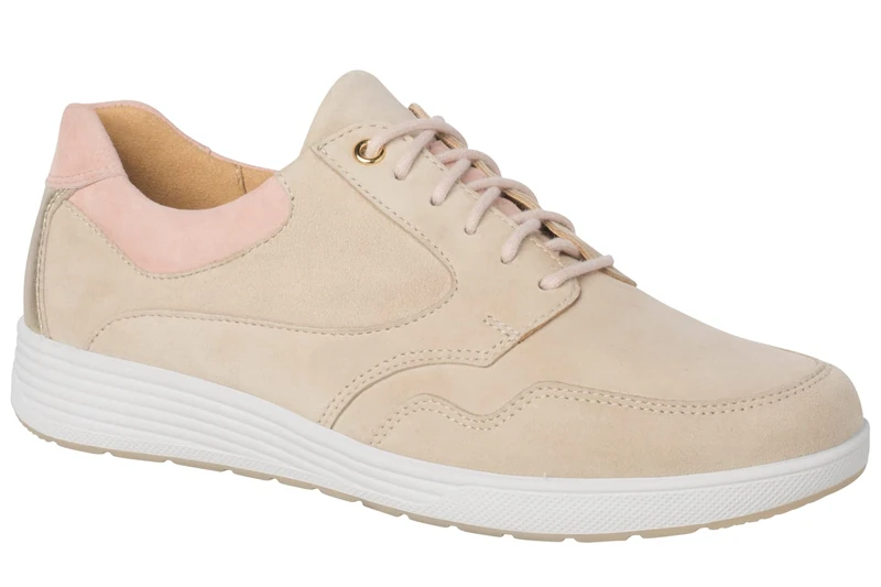 Ganter Women's Klara Sneaker, Ivory, Rose, 4.5 UK