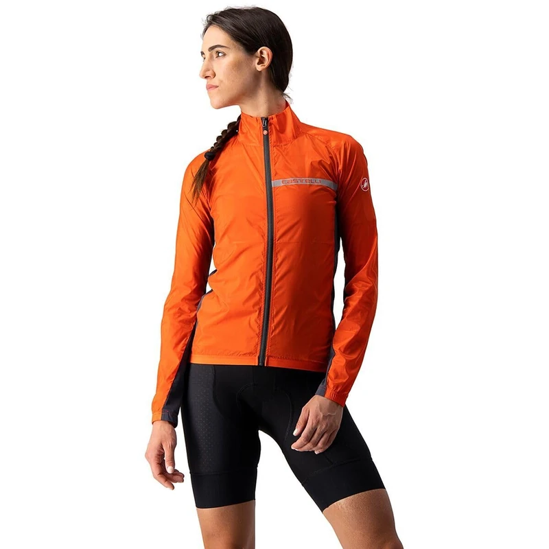 Castelli Squadra Stretch W Jacket – Women’s Windproof and Waterproof Cycling Jacket, Lightweight and Compact