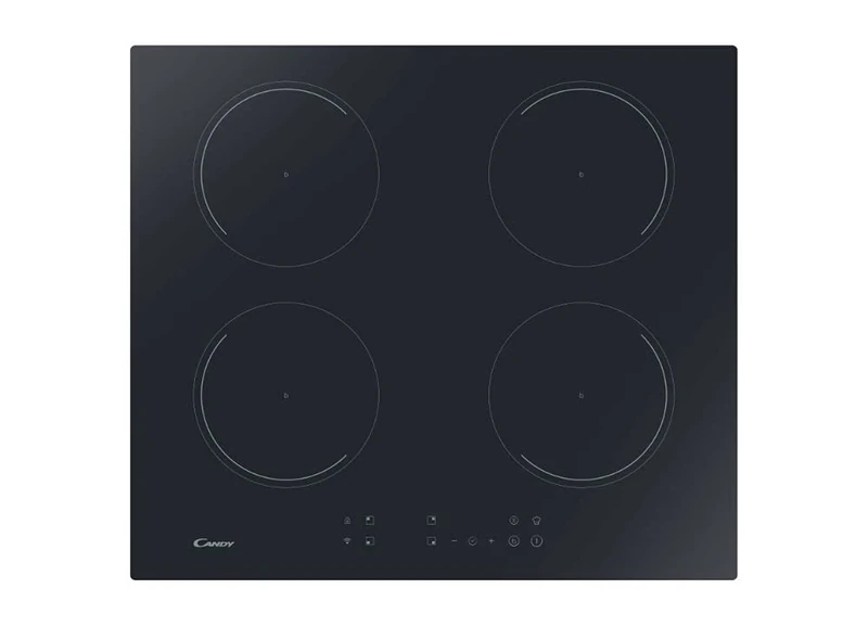 Candy CI642CTTWIFI Hob/Induction Hob/Mono Touch Operation / 4 Cooking Zones/WiFi/Frameless Glass Black