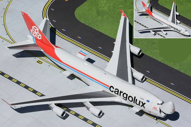GeminiJets G2CLX933 Cargolux B747-400ERF LX-LXL interactive series 1:200 scale diecast model