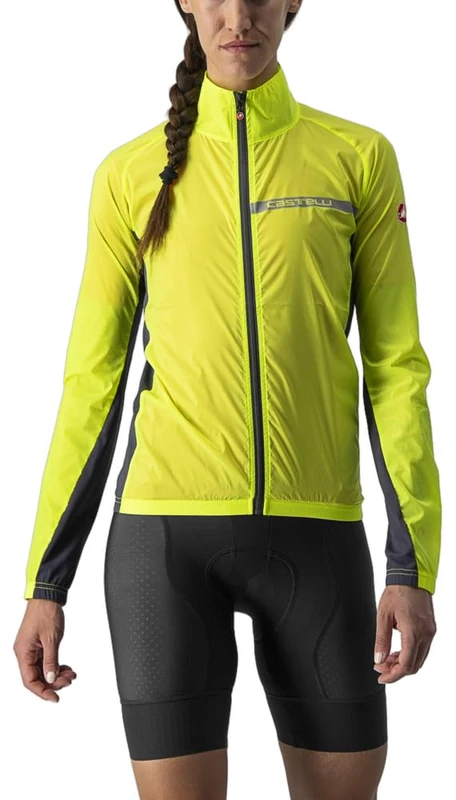 Castelli Squadra Stretch W Jacket – Women’s Windproof and Waterproof Cycling Jacket, Lightweight and Compact