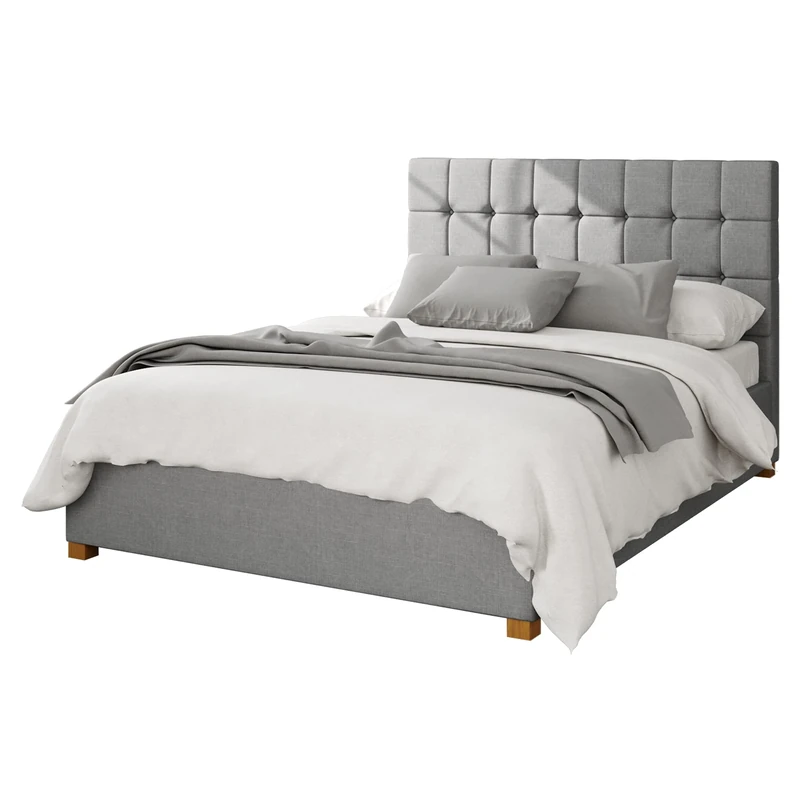 Aspire Beds Ottoman - 24 Square - Eire Linen - Grey - 40
