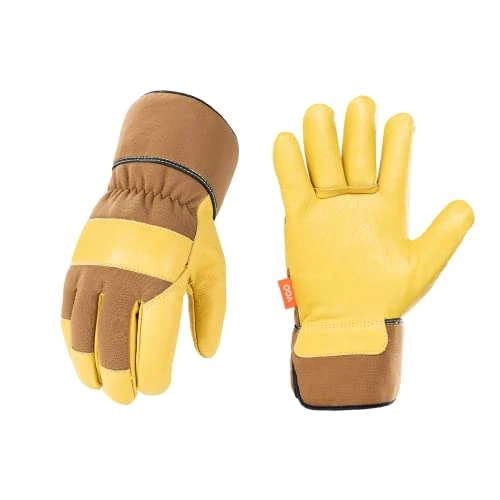 Vgo... XL Pigskin Leather Work Gloves - PA3501HL, Unlined Builder