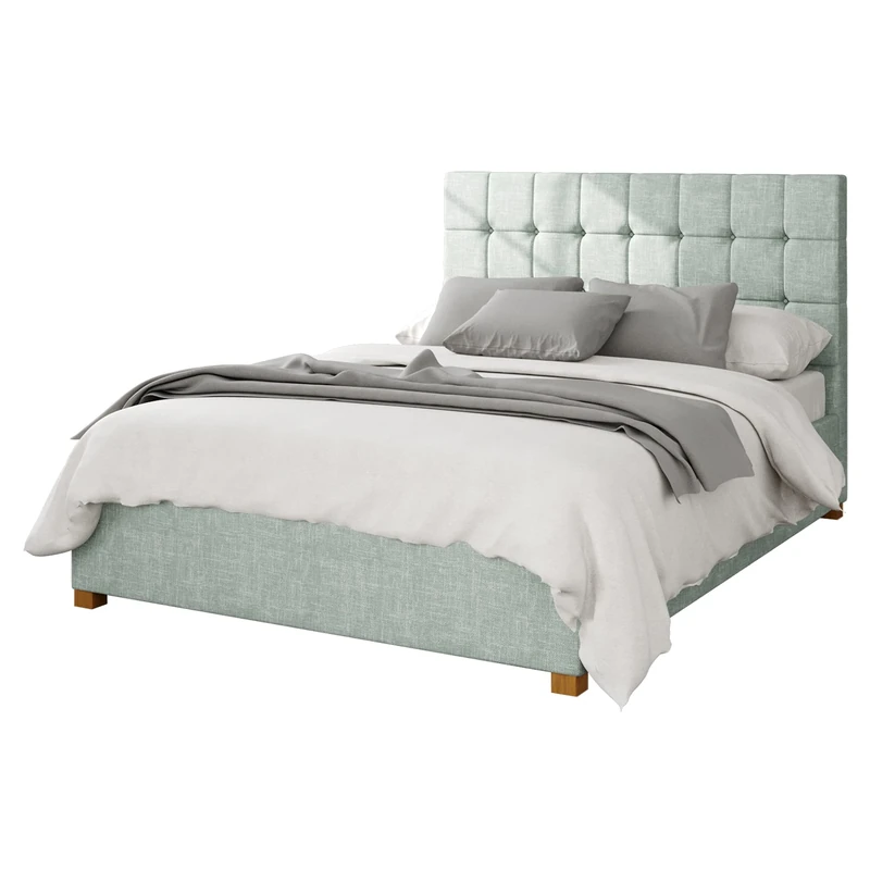 Aspire Beds Ottoman - 24 Square - Pure Pastel Cotton - Eau De Nil - 46