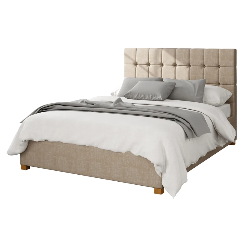 Aspire Beds Ottoman - 24 Square - Malham Weave - Mink - 46
