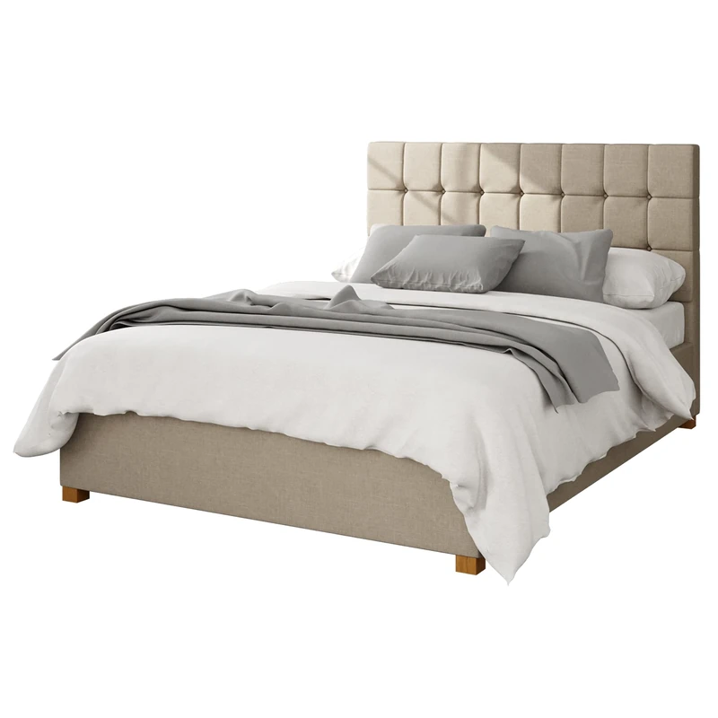 Aspire Beds Ottoman - 24 Square - Eire Linen - Natural - 40