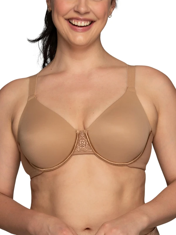 Vanity Fair Women's Beauty Back Smoothing Minimizer Bra, Totally Tan, 38E UK