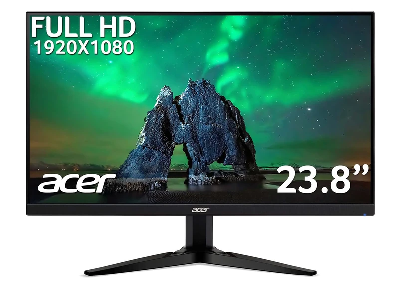 acer KG241YAbii 23.8 Inch Full HD Gaming Monitor (VA Panel, FreeSync, 75Hz, 1ms, HDMI, VGA, Black)