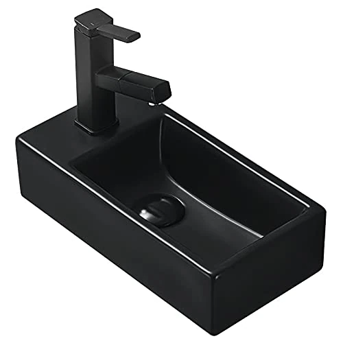 Mexen Inez Bathroom Sink, Black matt – 21484085R