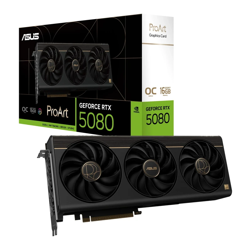 ASUS GeForce RTX 5080 ProArt OC (16GB GDDR7/PCI Express 5.0/2730MHz/30000MHz)