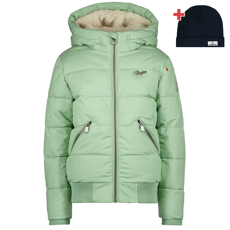 Vingino Girls Winter Jacket Tannie, Pastel Mint, 2 - Image 1