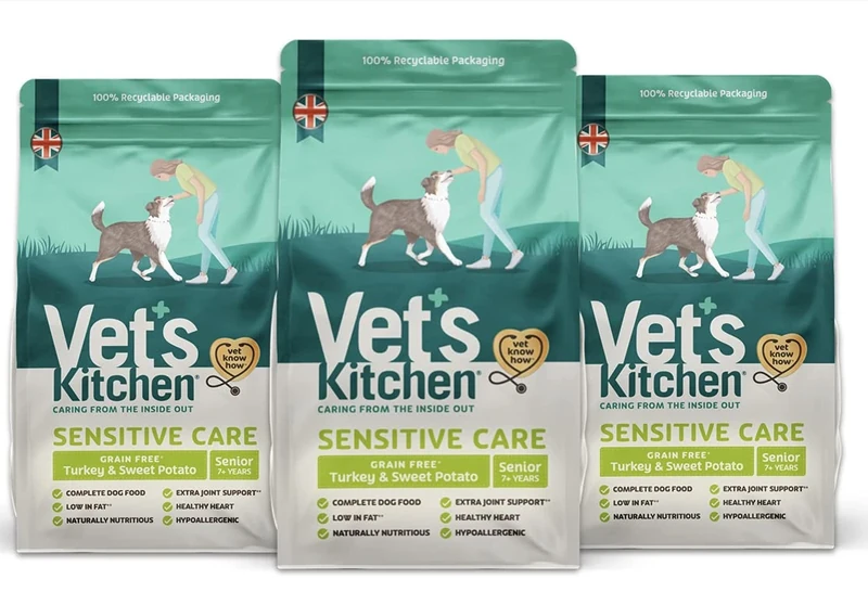 Vet's Kitchen Grain Free Dry Dog Food, Turkey & Sweet Potato/ 6.6 kg (Pack of 1)