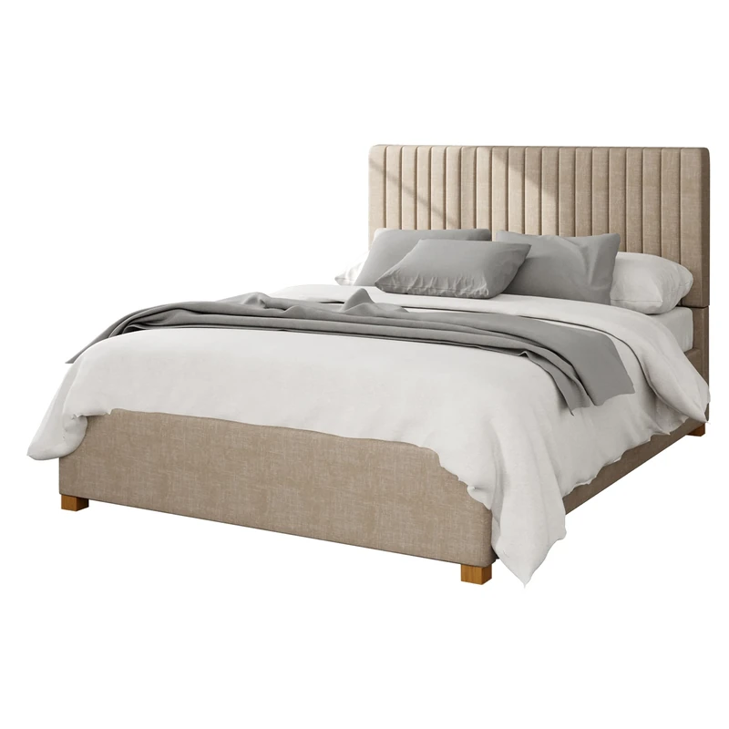 Aspire Beds Ottoman - 19 Vert Ln - Malham Weave - Mink - 46