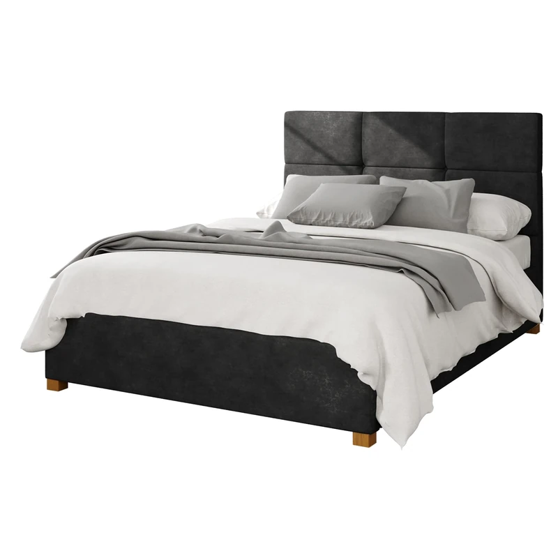 Aspire Beds Ottoman - 6 Square - Kimiyo Linen - Charcoal - 40