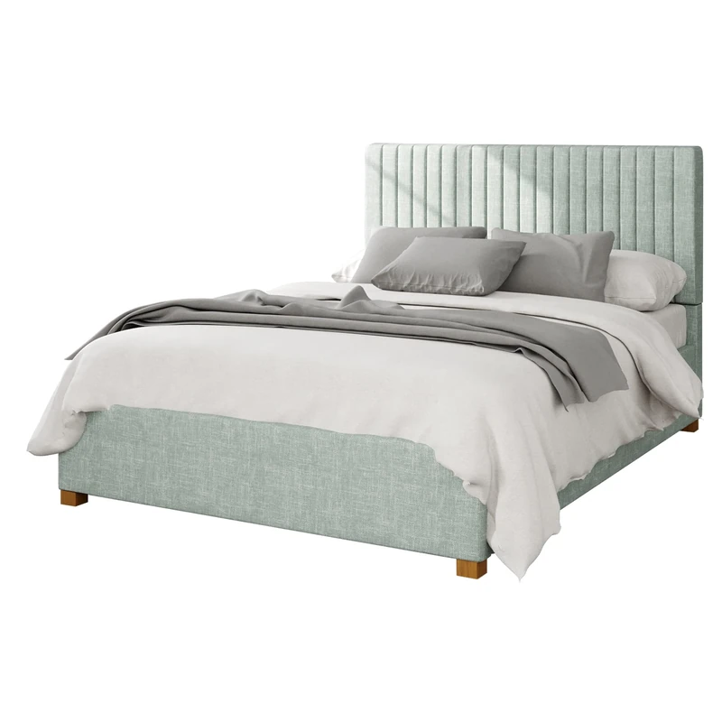 Aspire Beds Ottoman - 19 Vert Ln - Pure Pastel Cotton - Eau De Nil - 30