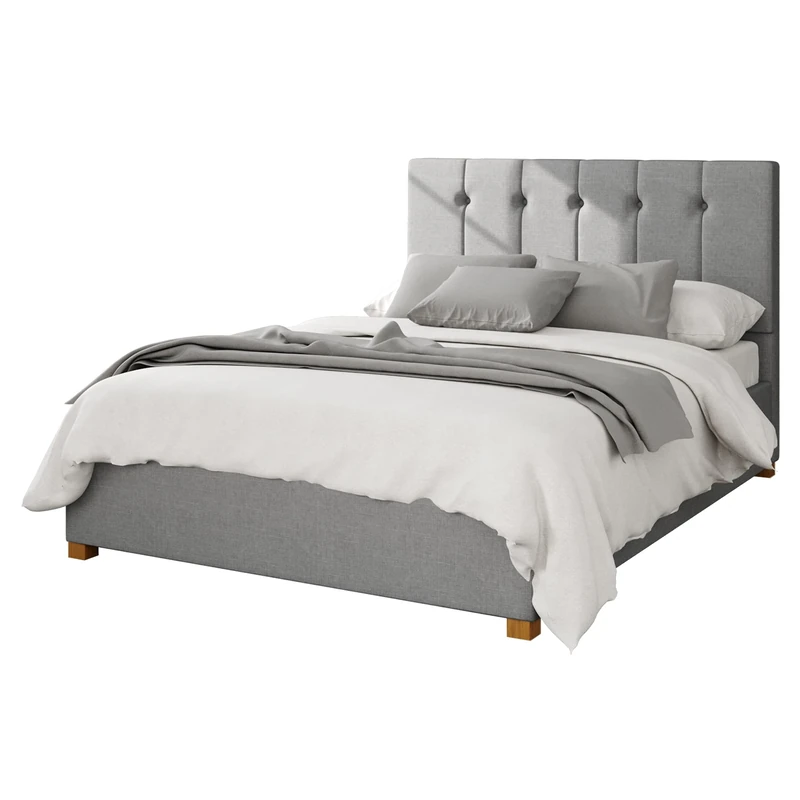 Aspire Beds Ottoman - 5 Vert Ln - Eire Linen - Grey - 60