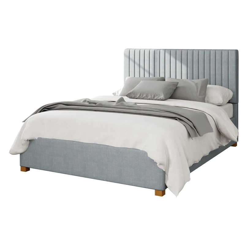 Aspire Beds Ottoman - 19 Vert Ln - Malham Weave - Sky - 30