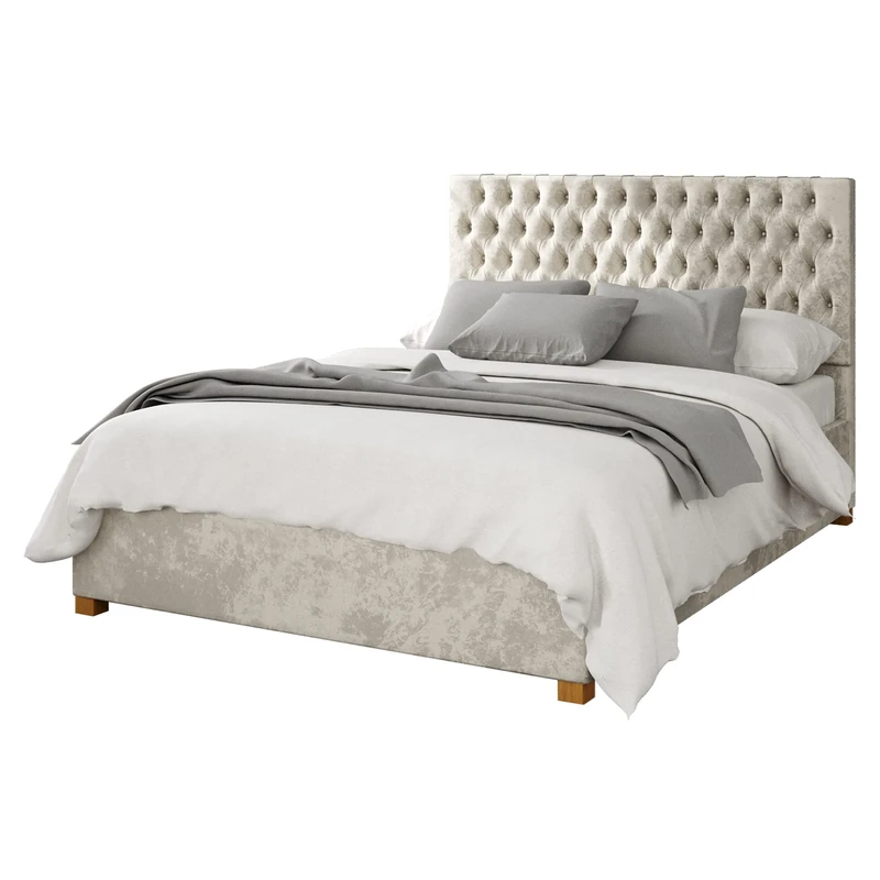 Aspire Beds Ottoman - 48 Diamond - Mirazzi Velvet - Pearl - 40