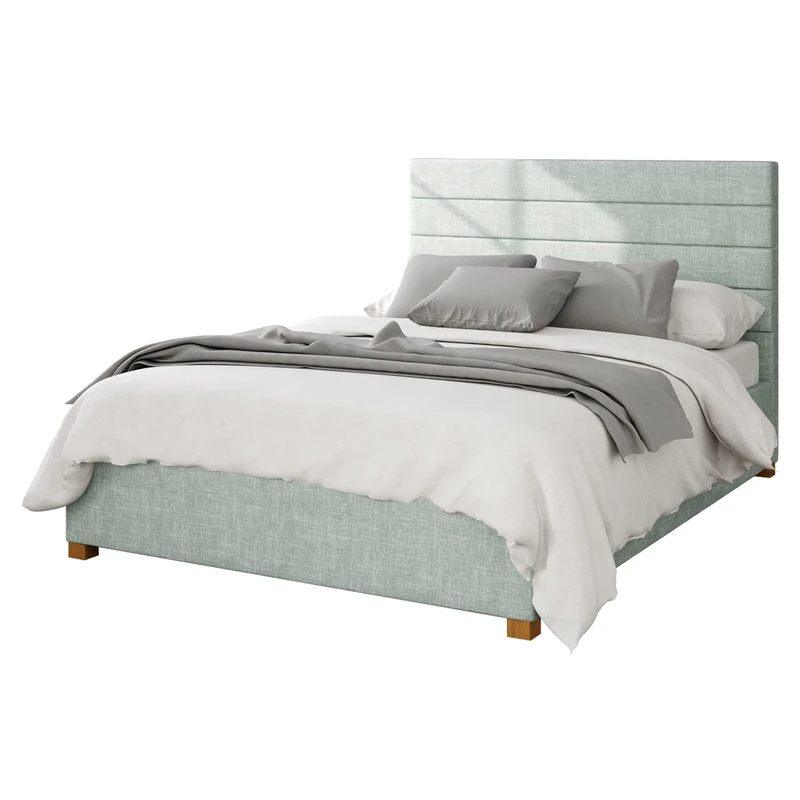 Aspire Beds Ottoman - Hor Ln - Pure Pastel Cotton - Eau De Nil - 30
