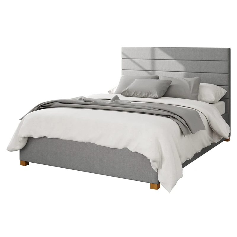 Aspire Beds Ottoman - Hor Ln - Eire Linen - Grey - 50