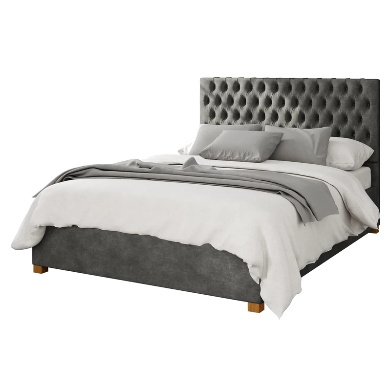 Aspire Beds Ottoman - 48 Diamond - Kimiyo Linen - Granite - 60