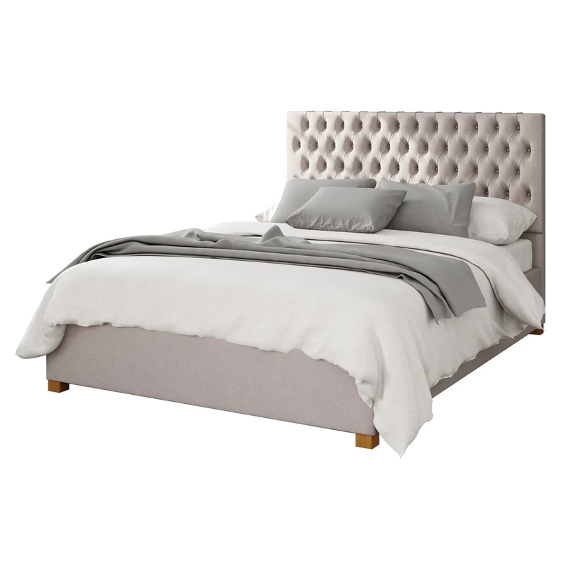Aspire Beds Ottoman - 48 Diamond - Eire Linen - Off White - 46