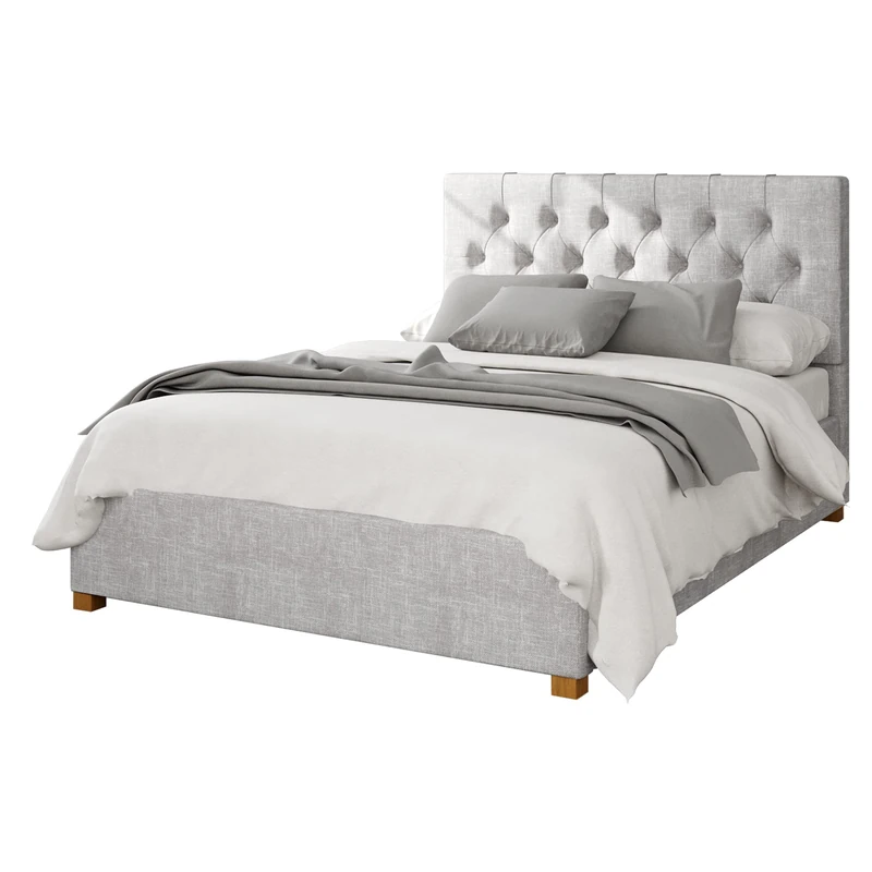 Aspire Beds Ottoman - 6 Diamond - Pure Pastel Cotton - Storm - 60