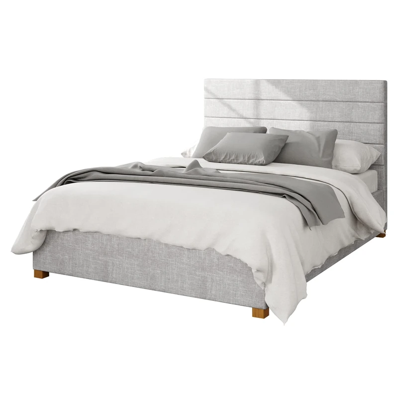 Aspire Beds Ottoman - Hor Ln - Pure Pastel Cotton - Storm - 46