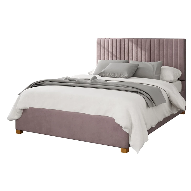 Aspire Beds Ottoman - 19 Vert Ln - Plush Velvet - Blush - 30