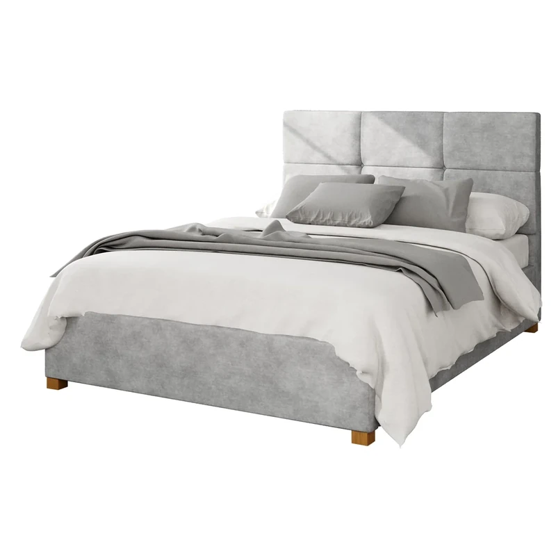 Aspire Beds Ottoman - 6 Square - Kimiyo Linen - Silver - 40