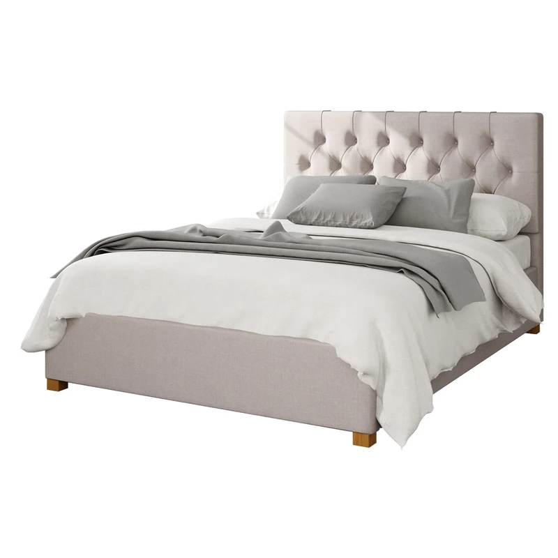 Aspire Beds Ottoman - 6 Diamond - Eire Linen - Off White - 60