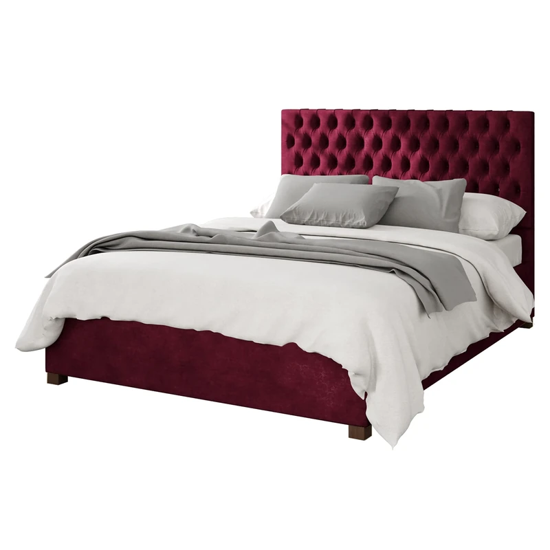 Aspire Beds Ottoman - 48 Diamond - Kimiyo Linen - Bordeaux - 60