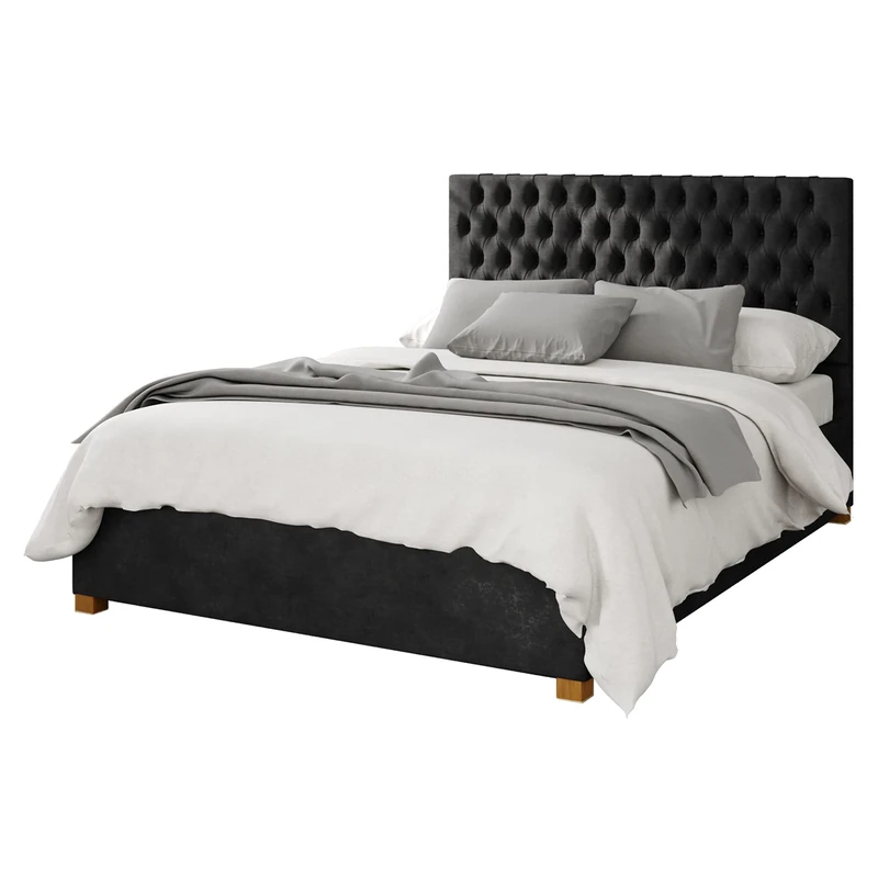 Aspire Beds Ottoman - 48 Diamond - Kimiyo Linen - Charcoal - 50