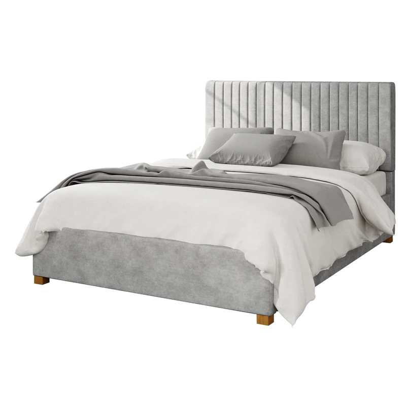 Aspire Beds Ottoman - 19 Vert Ln - Kimiyo Linen - Silver - 30