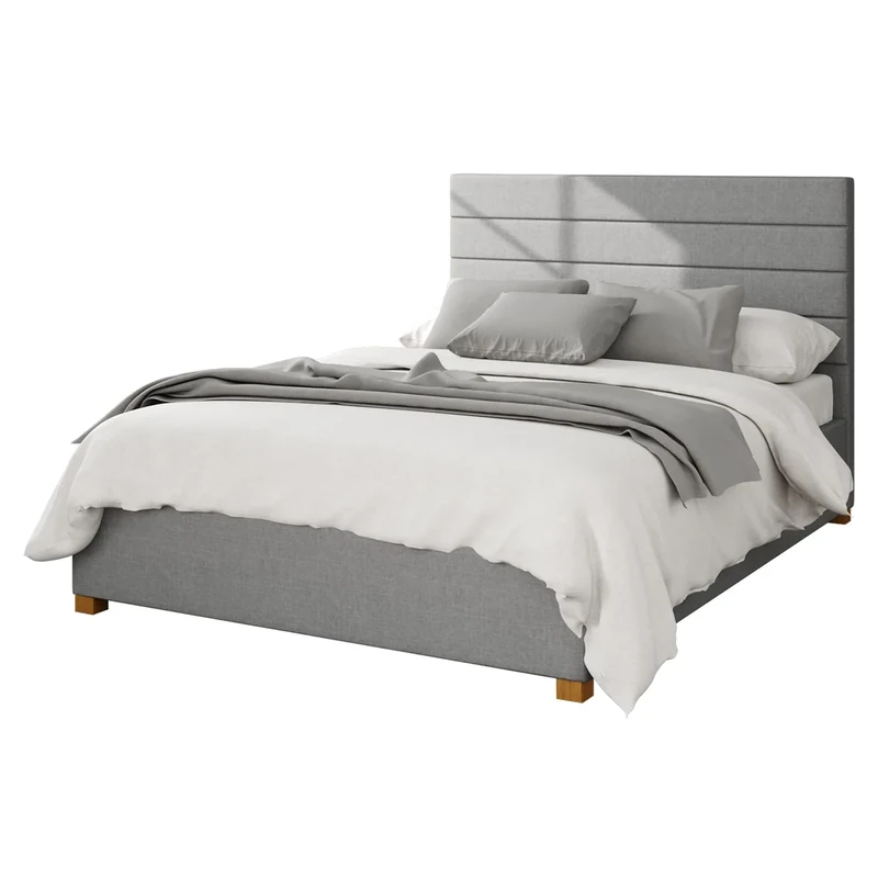Aspire Beds Ottoman - Hor Ln - Eire Linen - Grey - 46