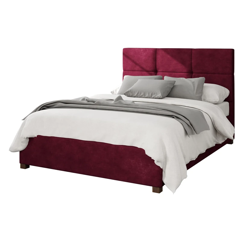 Aspire Beds Ottoman - 6 Square - Kimiyo Linen - Bordeaux - 50