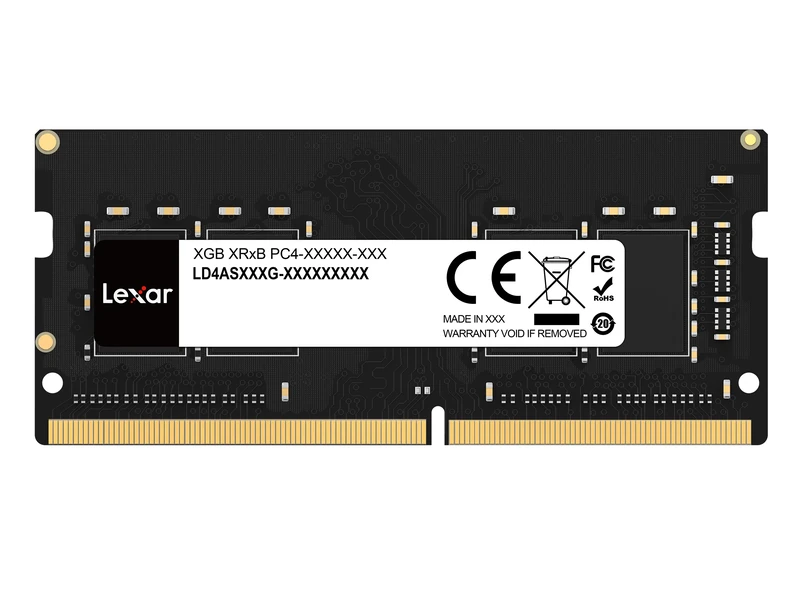 Lexar SODIMM DDR4 RAM 16GB 3200 MHz, 260-Pin SODIMM Laptop Memory, High Performance SO-DIMM, PC Laptop Computer Memory (LD4AS016G-B3200GSST)