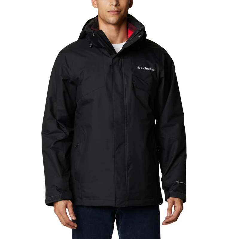 Columbia Men's Bugaboo Fleece Interchange Jacket, 3 In 1 Interchange Winter Coat, Black, Size S