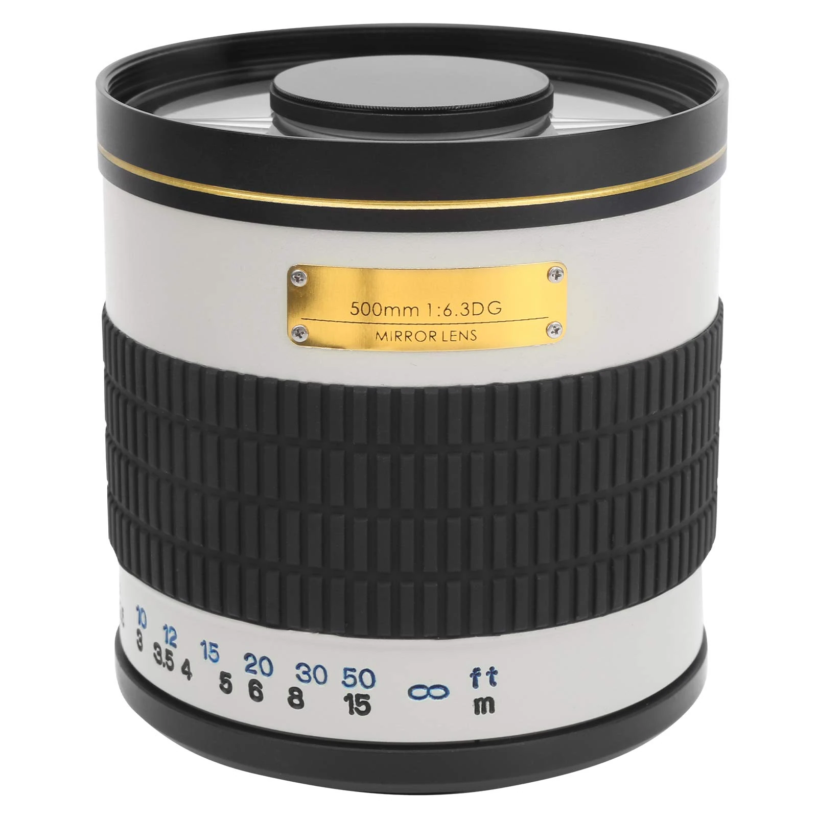 Digital SLR Cameras Telephoto Mirror Lens 500mm f/6.3 Manual Focus Telephoto Mirror Lens for Canon EF Mount Digital SLR Camera (white)