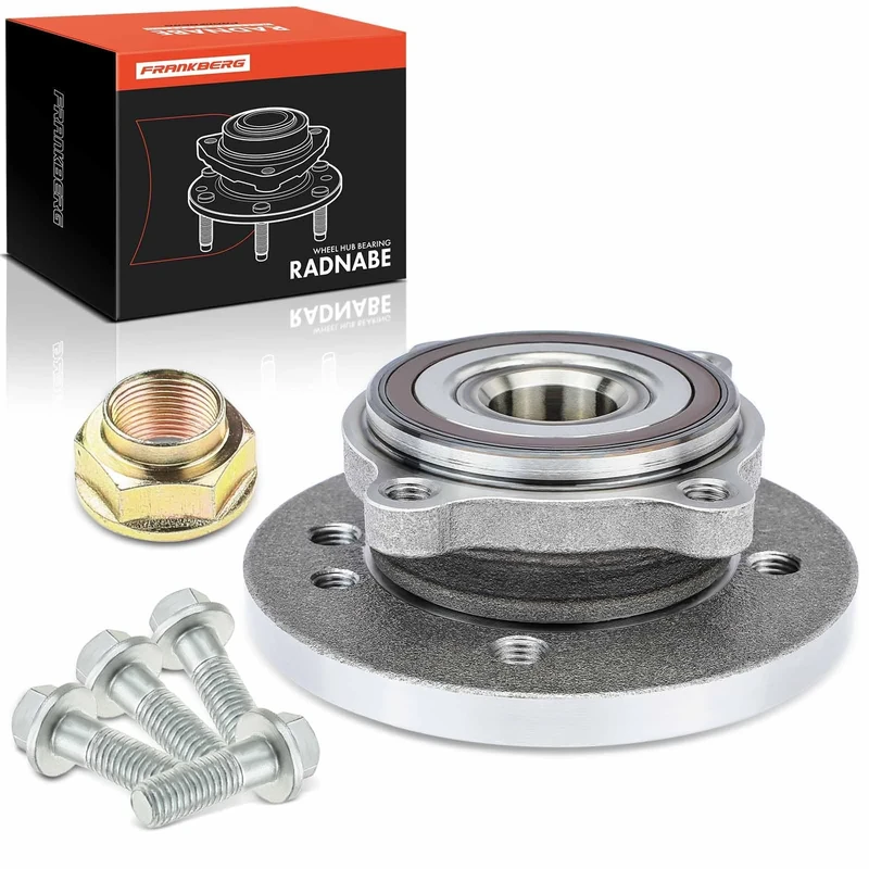 Frankberg Wheel Bearing Hub Wheel Hub Front Left Right Compatible with M.i.n.i R50 R53 1.4L 1.6L 2001-2006 M.i.n.i Cabriolet R52 1.6L 2004-2006 Replace# 31226756889