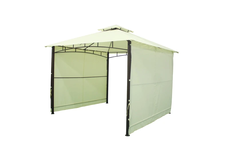 Pop up Gazebo Patio Garden Party Tent 3.3 x 3.3m - Heavy Duty Steel Frame Poles With Extended Side Walls Top Roof Portable Waterproof Canopy Shelter Sunshade