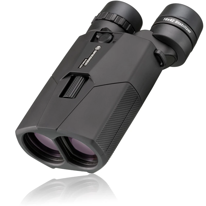 Bresser Binoculars with Image Stabilizer 16x42 STABILIZER OIS, Black - Image 1