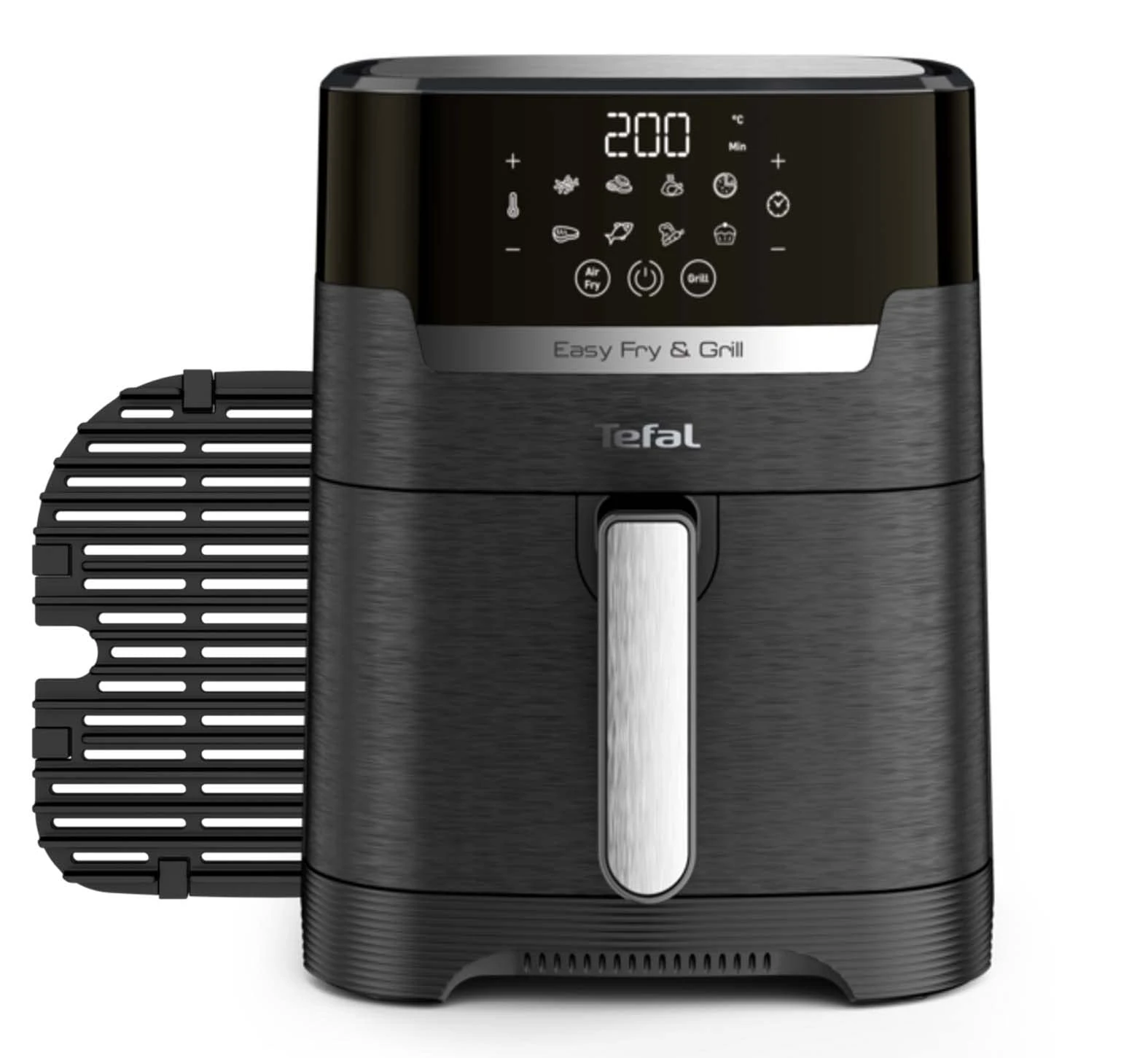 Tefal Easy Fry Precision 2-in-1 Digital Air Fryer and Grill 4.2 Litre Capacity 8 Programs inc Dehydrator Black EY5058, 1550W