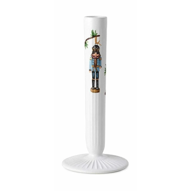 Rosendahl, Hammershøi Christmas Candle Holder H20 White W. Deco, Candle Holder, White W. Deco, Unisex-Adult.