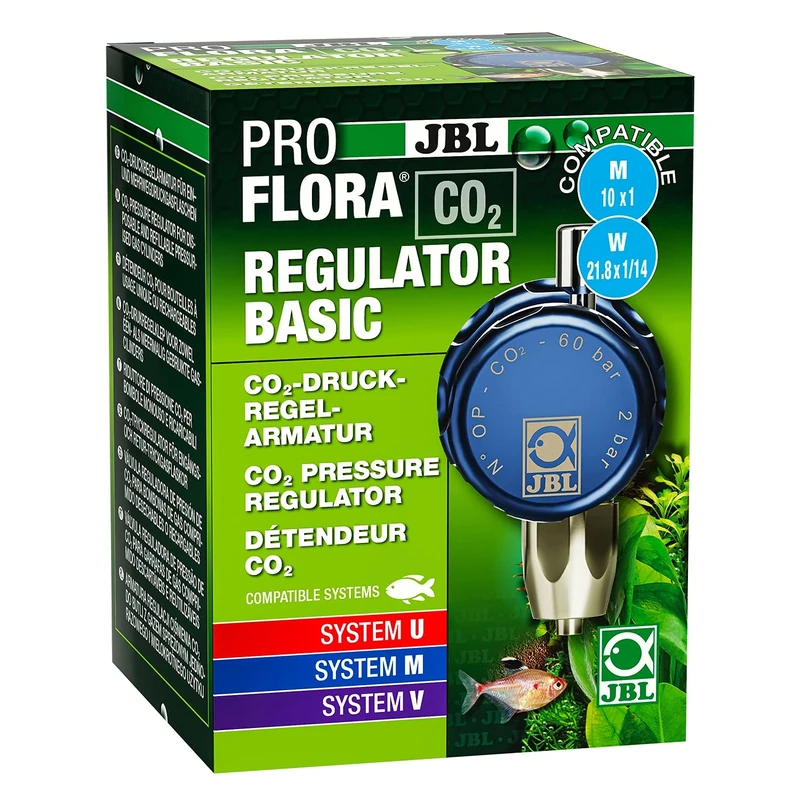JBL PROFLORA CO2 REGULATOR BASIC, pressure control valve for CO2 fertilization systems