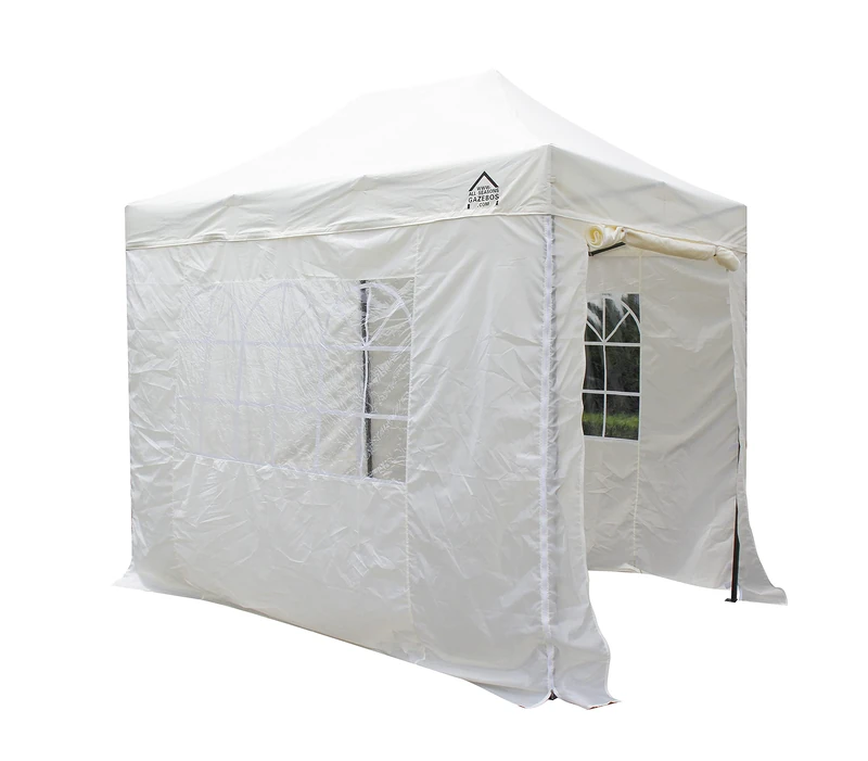 All Seasons Gazebos | 3x2m Pop Up Gazebo with 4 Side Walls & Accessory Pack | Heavy Duty, Fully Waterproof, High Grade Materials (Cream)