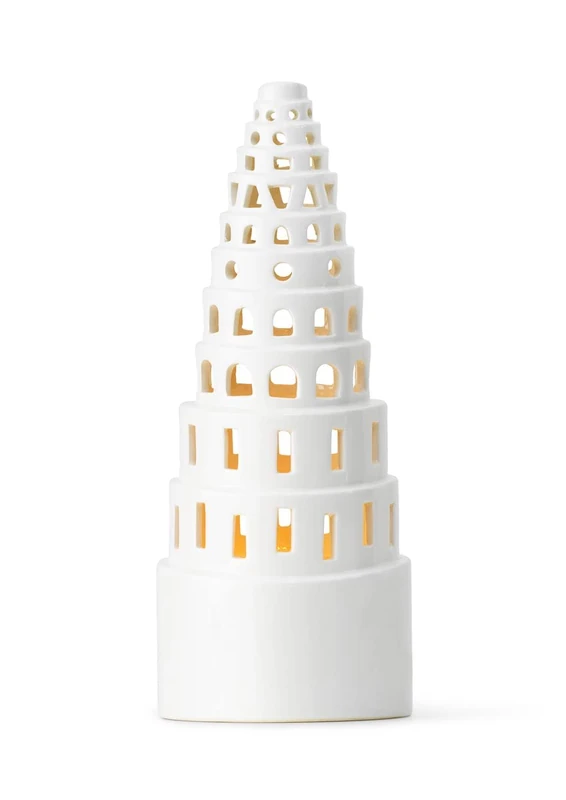 Rosendahl, Urbania Lighthouse High Tower White, Tealight Holder, White, Unisex-Adult. - Image 1