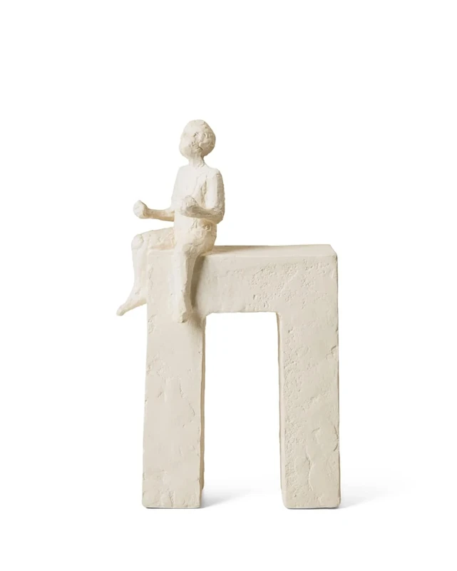 Kähler Twins Height 24 cm Astro Sculptures Spiritual Focus Communication Red