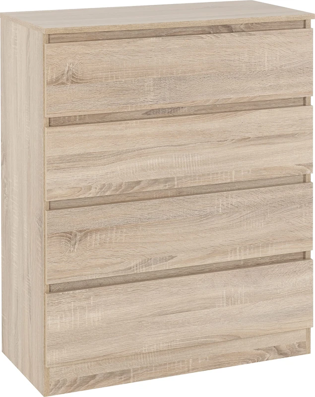 Seconique Malvern 4 Drawer Chest in Sonoma Oak Effect